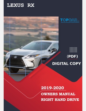 lexus rx 2019-2020 owners manual in english